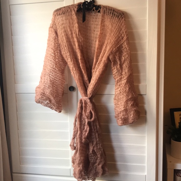 Etsy handmade mohair belted cardigan brand new - Picture 4 of 7